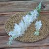 Simulação Flocagem 2 Garfos Delphinium Casamento Explosões Violeta Flor de Parede Decorativa Estilo Nórdico Jacinto Flor Artificial