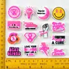 Accesorios para Bolígrafos de Gel Suave de PVC con Tema de Lazo Rosa y Cuentas con Frases Inspiradoras, Piezas de Decoración con Cuentas para Manualidades al por Mayor