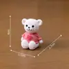 Família Ursinho Série Urso Animal Fofo Miniatura Paisagem DIY Planta em Vaso Suculenta Ornamento Artesanato de Plástico Urso Coração