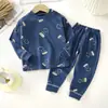 Conjunto de ropa interior para niños algodón puro otoño ropa interior térmica para bebé mallas largas ropa cálida para niños ropa infantil material de algodón puro