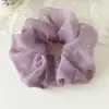 Nueva crema caliente perforación estrella burbuja malla intestino grueso anillo de pelo temperamento alto grado sentido cabeza cuerda red rojo pelo cuerda cabeza flor
