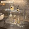 Rack de Armazenamento Duplo para Banheiro de Luxo Leve, Rack de Armazenamento para Cosméticos para Pia de Banheiro, Rack de Armazenamento para Produtos de Skin Care de Mesa