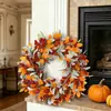 Nuevo producto transfronterizo Amazon Halloween otoño corona de frutos rojos festival de la cosecha corona de orejas de conejo hoja decoración decoración de puerta
