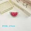 Peluche de dibujos animados piezas abiertas lindos accesorios de frutas sandía fresa aguacate zanahoria materiales semiacabados para accesorios para el cabello