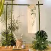 Suporte de Bambu Bem-vindo Suporte de Bambu Shamel Suporte de Bambu Varanda de Bambu Estilo Antigo Adereços de Celebração Decoração de Quarto Estilo Antigo