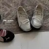 Zapatos de Ballet para Niñas de Comercio Exterior Primavera y Verano, Zapatos Planos sin Cordones, Zapatos Mary Jane Huecos de Boca Baja para Niños