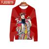 Otoño 2024 Nuevo Más Vendido Dios de la Riqueza Camisa de Manga Larga Impresa en 3D Moda Personalizada Moderna Suéter para Hombre y Mujer