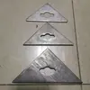 Tapa de Registro Pieza Triangular Placa de Fondo de Pozo Accesorios Accesorios de Alcantarilla Invisibles Agujero de Flor de Ciruelo Placa de Canaleta Soporte de Ángulo Pieza Soldada