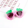 Gafas de sol especiales para niños con forma de rábano, divertidas y modernas, para protección solar en viajes, fotografía en la playa