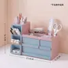 Caixa de armazenamento, gaveta de mesa, transparente e empilhável, um organizador indispensável para cadernos e material de escritório de estudantes, perfeito para organizar itens na sua mesa