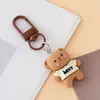 Nuevo Colgante de Oso con Lazo Lindo de Dibujos Animados y Conejo Colgante de Llavero de Resina para DIY Colgante para Equipaje de Estudiante