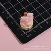 Oso de Peluche de Simulación Miniatura Cruzada Accesorios de Resina para Pastel DIY Pegamento de Crema Llavero DIY Funda de Teléfono Hecha a Mano Accesorios para el Cabello