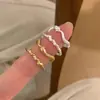 Explosiones del Libro Rojo Transportando Anillo de Serpiente Pequeña de Oro 2025 Nuevo Serpiente Plateada Pequeña Lúcida Anillo de Serpiente Espíritu del Zodiaco de Este Año