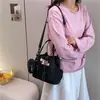 Bolso bandolera de lona nuevo estilo coreano, con un diseño fresco y moderno, perfecto para estudiantes, y un bolso de hombro lindo y versátil que se puede combinar con varios atuendos