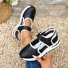 Sandalias de Playa Deportivas Casuales Cómodas de Talla Grande para Mujer Estilo Verano 2026 Nuevo Comercio Exterior con Agujeros y Velcro Mágico