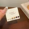Set de Aretes de Grano Pintados con Spray de Colores para Mujer, Púa de Plata, Fresco y Compacto, Adecuado para el Uso Diario, Versátiles Aretes de Trago