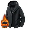 Nueva Chaqueta para Hombre Otoño/Invierno 2026, Chaqueta Gruesa de Moda para Primavera/Otoño, Cortavientos Impermeable con Forro de Forro Polar, Ropa de Trabajo para Hombre