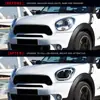 Peças do carro: Kit Farol e DRL para MINI Countryman R60 (2007-2016). Este conjunto de acessórios inclui luzes diurnas de LED (DRL) e lâmpadas Bi-Xénon para os faróis e faróis de nevoeiro.