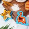 Molde de acero inoxidable con dibujos animados para cortar pan tostado de bolsillo, molde para hornear, prensador de bordes para sándwich, artefacto para sellar bordes