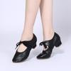 Zapatos de Baile Latino Transfronterizos para Baile Cuadrado de Corte Bajo con Suela Blanda Zapatos de Baile para Mujer Zapatos Modernos de Corte Bajo 2023