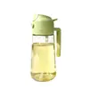 Botella rociadora de aceite al por mayor, antiadherente, para uso en cocina y hogar, botella rociadora de aceite para freidora de aire, atomizada, botella de aceite de vidrio engrosado, personalizable