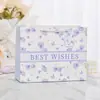 Bolsa de regalo floral horizontal fresca y simple, bolsa de regalo de papel engrosado con asa, bolsa de embalaje para compras de regalo de cumpleaños al por mayor