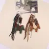 2026 Novo Modelo Chaveiro de Pônei Aveludado Pingente de Bolsa Moda Versátil Pônei Bolsa Pu Acessório Pingente Atacado