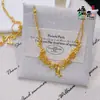 Estilo do Livro Vermelho Pequeno Dourado Areia Design de Nicho Princesa Fugitiva Flor de Laço Corrente para Clavícula Joia Versátil Feminina