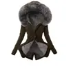 Parka de Algodón Cálida Ajustada para Mujer Amazon Chaqueta Gruesa de Algodón con Cuello de Piel y Capucha para Protección contra el Frío de Otoño e Invierno