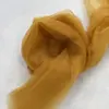 Cortina de gasa amarillo anaranjado tejido de hilo de red creación de ambiente de jardín de infantes decoración de hilo de cascada diseño de escena de boda hilo suave ligero y transparente