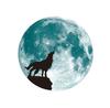 Pegatina de Pared Lunar Luminosa Súper Brillante de 30cm Castillo Lunar Dos Pequeños Ciervos Sin Adivinar bajo la Luna Estrella Luna Lunar Luminoso
