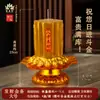 Vela Lingote de Oro para Atraer Riqueza, Lámpara de Vela para Adorar y Rezar por un Cubo de Oro, Cera de Buena Suerte, Lámpara de Mantequilla Doméstica para el Dios de la Riqueza
