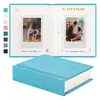 Álbum de fotos de tapa dura de lino liso más vendido transfronterizo libro de almacenamiento de papel fotográfico instax mini de 3 pulgadas tarjeta fotográfica de ídolo
