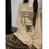 Conjunto de Pijama Longo de Manga Longa e Calça Longa para Primavera e Outono de 2026 com Estampa Simples, Apresentando Designs de Óculos e Dachshund, Roupa de Casa Casual