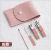 Nuevo Set de Cortaúñas Anti-salpicaduras Transfronterizo Caja Portátil de Alta Gama Cortauñas Recogedor de Oídos Set de Manicura