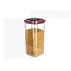 Pote Rotativo Selado Redondo Lanche Mini Pote Pote de Armazenamento Integrado para Cozinha Embalagem Especial Pote de Armazenamento para Grãos