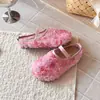 Sandalias para Niñas 2026 Verano Nuevo Estilo Estilo Chino Zapatos Bordados con Correa Única Flor de Encaje Zapatos de Princesa Zapatos Hanfu