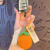 Llavero con colgante de peluche tejido a mano creativo con forma de cosas buenas, bonito bolso para niñas, pequeño colgante al por mayor