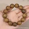 Pulsera Auténtica de Cuentas de Sándalo Verde Buda, Sándalo Natural, Pulsera con Fragancia de Sándalo Jade Argentino, Joyería para Hombres y Mujeres