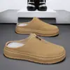 Zapatos de Plataforma sin Cordones para Hombre con Punta Cerrada, Estilo Coreano 2026, Suela Gruesa, Que Aumentan la Altura, Pantuflas Casuales Perezosas de Ponerse Fácil, de Moda para Hombre