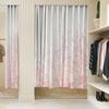 Cortina de Puerta de Vestidor Minimalista Moderna de Arena Púrpura Flotante Personalizada Cortina con Estampado Digital Diseño Personalizado de Espejo Cruzado Dropshipping