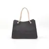 Bolsa de Ombro de Linho Nova Outono 2026 Feminina Grande Capacidade Cor Sólida Personalizada Moda Casual Bolsa Tote Portátil