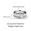 Anillos de Pareja Populares Incrustados con Diamantes Joyería de Acero de Titanio para Mujer Anillo con Diseño Manual Micro Moda Inlaid con Circonita de Aliento de Bebé Gama Alta