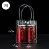 Bolso de mano transparente de pvc logotipo personalizado bolsa de regalo plástico té con leche hebilla oculta boda bolsa de embalaje de dulces personalizada