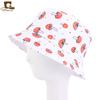 2020 nuevo sombrero de sol para exteriores de primavera verano para damas sombrero de cubo estampado de plátanos y piñas plegable de algodón sombrero de pescador