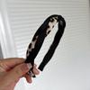 Moda Leopardo Twist Aro para el Cabello para Mujer Simple Elegante Aro para el Cabello Prensado Fuera Simple Combinable Antideslizante Estampado para el Cabello Tocado Mujer
