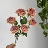 6 Rosas Pequenas para Decoração de Casamento, Flores Artificiais, Rosas Simuladas, Decoração de Casa, Flores Artificiais, Rosas Pequenas, Flores Simuladas