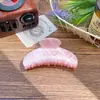 Pinza de Garra Retro de Media Luna Estilo Coreano con Diseño de Luna Degradada, Pinza de Tiburón Francesa para Cabello Grueso, Pasador para Moño, Accesorio para el Cabello