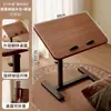 Escritorio de computadora de altura ajustable para dormitorio, uso doméstico, mesita de noche, escritorio móvil, escritorio de oficina simple, banco de trabajo de altura ajustable
