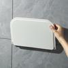 Estante de almacenamiento plegable montado en la pared, tablero plegable, almacenamiento de ropa para baño, almacenamiento de baño, estante de almacenamiento sin perforaciones montado en la pared